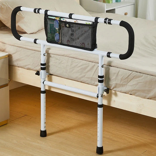 Disabled Handicap Elderly Seniors Lightweight Safety Width Motion Light Storage Pocket Height Adjustable Bed Guard Rail